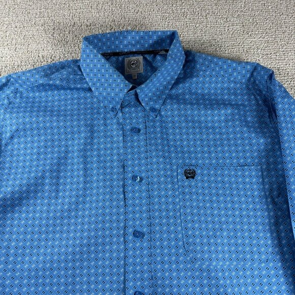 Miller Ranch Cinch Button Down Long Sleeve Western Cowboy Shirt Men’s Size M - Picture 2 of 8